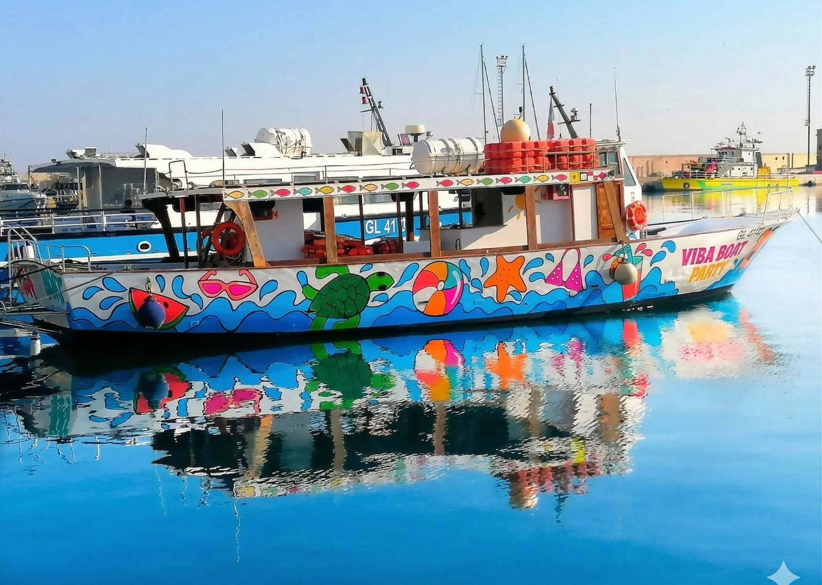 Motobarca VIBA boat party Gallipoli evento mare Salento