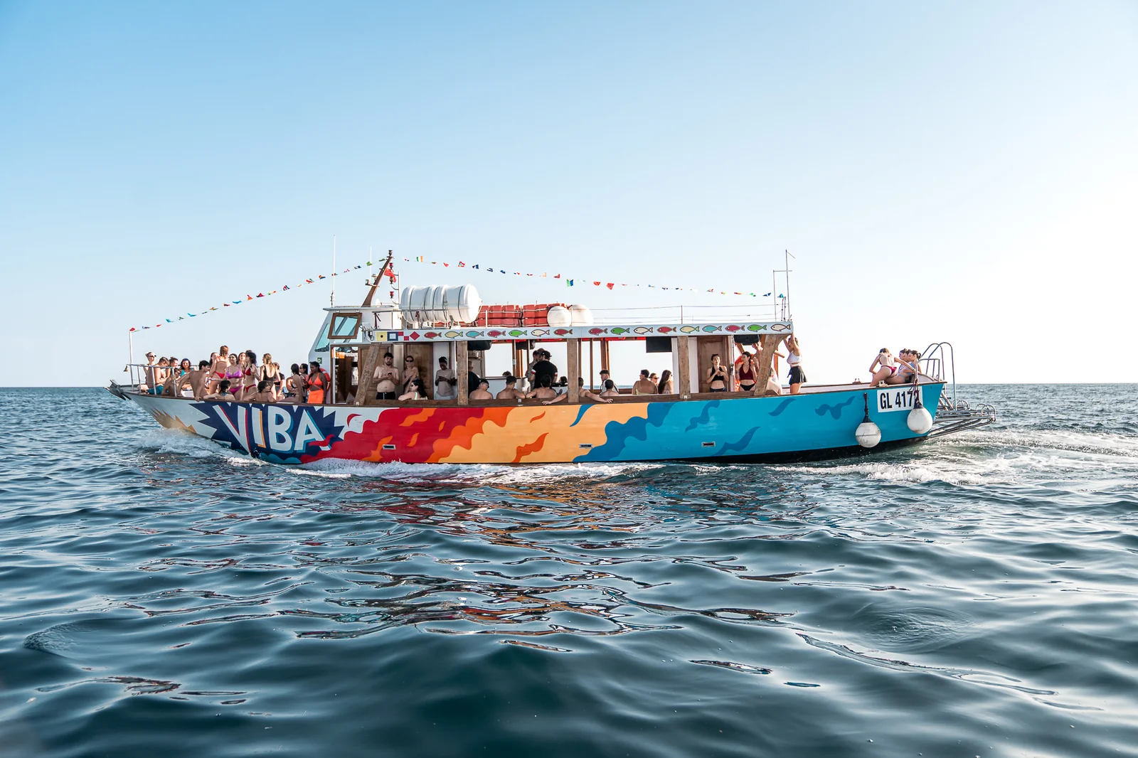 Boat party tramonto Gallipoli mare Ionio